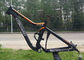 Mtbam van de het Kader het Zwarte/Oranje Kleur van de Bergfiets Vlotte Lassen 152mm Reis leverancier